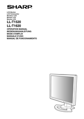 Sharp LL-T1520 Mode D'emploi