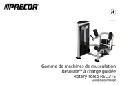 Precor Resolute Série Guide D'assemblage