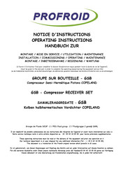 Profroid GSB Notice D'instructions