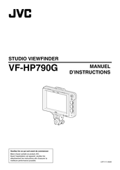 JVC VF-HP790G Manuel D'instructions