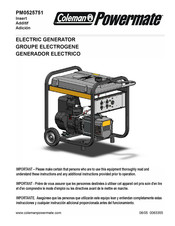 Coleman Powermate PM0525751 Mode D'emploi