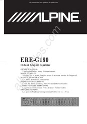 Alpine ERE-G180 Mode D'emploi