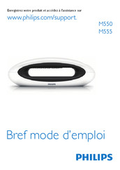 Philips M5501WG/FT Bref Mode D'emploi