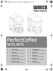 Waeco PerfectCoffee MC05 Instructions De Montage Et De Service
