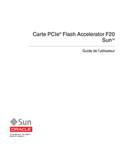 Sun Oracle F20 Guide De L'utilisateur