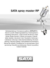 SATA spray master RP Mode D'emploi