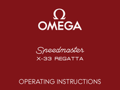 Omega Speedmaster X-33 REGATTA Mode D'emploi
