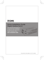 D-Link DGS-1016D Guide D'installation Rapide
