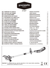 GreenWorks Tools 21227 Manuel D'utilisation