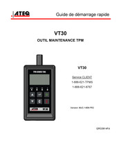 ATEQ VT30 Guide De Démarrage Rapide