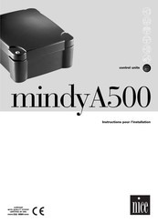 Nice mindy A500 Instructions Pour L'installation