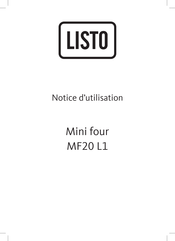 Listo MF20 L1 Notice D'utilisation