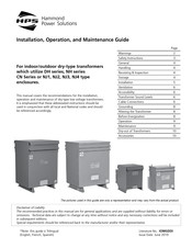 HPS CN Série Guide D'installation, D'utilisation Et D'entretien