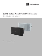 Electro-Voice EVID-S10.1DB Manuel D'installation