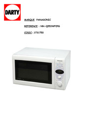 Panasonic NN-Q543 Mode D'emploi