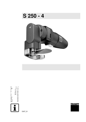 Trumpf S 250-4 Mode D'emploi