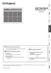 Roland OCTAPAD SPD-20 PRO Mode D'emploi