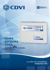 CDVI DGM4 Manuel D'installation