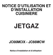JETGAZ JC66MCW Notice D'utilisation Et D'installation