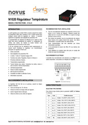 Novus N1020 Manuel D'instructions