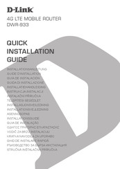 D-Link DWR-933 Guide D'installation