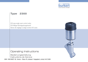 Burkert 2300 Element Instructions De Service