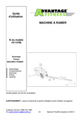 Advantage Fitness 16114788 Guide D'utilisation