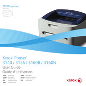 Xerox Phaser 3160B Guide D'utilisation