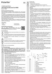 Polarlite Oval W280 Mode D'emploi