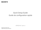 Sony XPERIA Tablet S Guide De Configuration Rapide