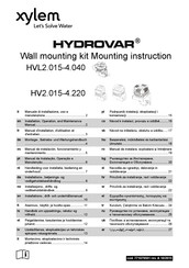 Xylem HYDROVAR HV2.015-4.220 Manuel D'installation, D'utilisation Et D'entretien