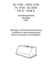 AEG 570 D Notice D'utilisation Et D'installation