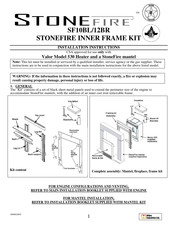 Miles Industries STONEFIRE SF10BL/12BR Compléments Des Instructions D'installation