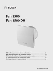 Bosch 1500 Mode D'emploi