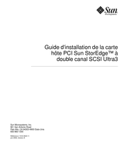 Sun Microsystems StorEdge SCSI Ultra3 Mode D'emploi