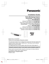 Panasonic HomeHawk KX-HN7052C Guide D'installation