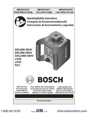 Bosch LR30 Mode D'emploi
