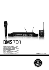 AKG DMS 700 Mode D'emploi