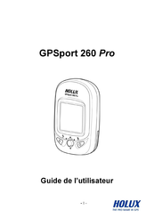 Holux GPSport 260 Pro Mode D'emploi