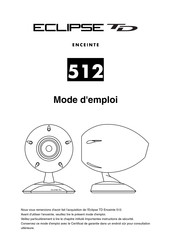 Eclipse TD 512 Mode D'emploi