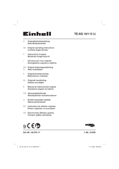 Einhell TE-AG 18/115 Li Mode D'emploi