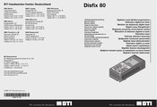 BTI Disfix 80 Notice Originale