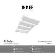 KEF Ci Série Manuel D'installation