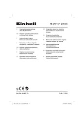 EINHELL TE-OS 18/1 Li-Solo Instructions D'origine