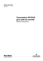 Emerson Micro Motion RFT9739 Manuel D'instructions