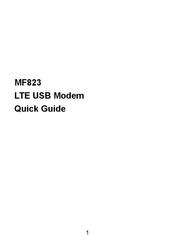 ZTE MF823 Guide Rapide