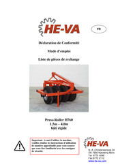 HE-VA H760 Mode D'emploi