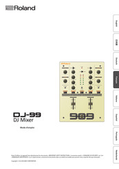 Roland DJ-99 Mode D'emploi