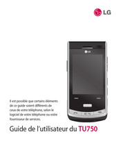 LG TU750 Guide De L'utilisateur