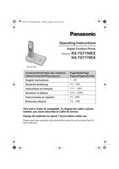 Panasonic KX-TG7150EX Mode D'emploi